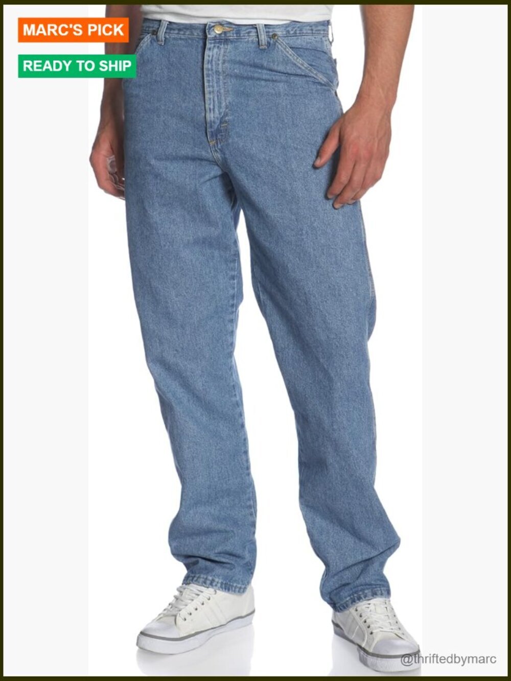 Carpenter Jeans with Hammer Loop and Oversized Back Pockets
